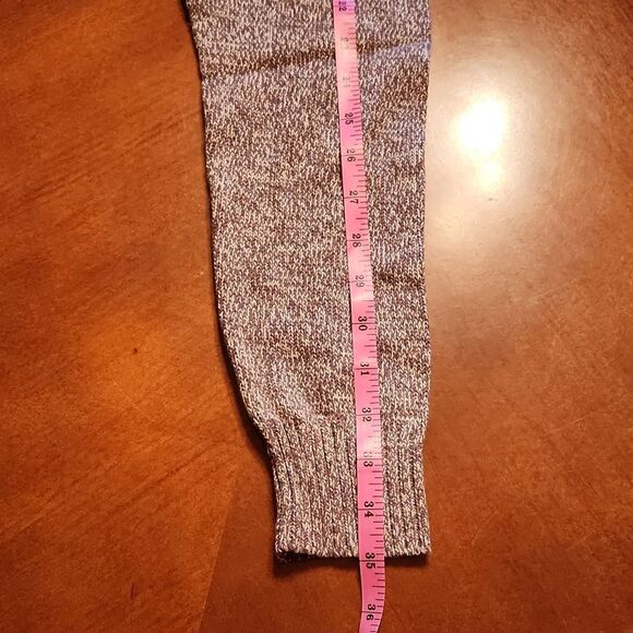 Flag & Anthem 100% Cotton Mock Neck Waffle Knit Sweater, Small, Brown White - Picture 5 of 9